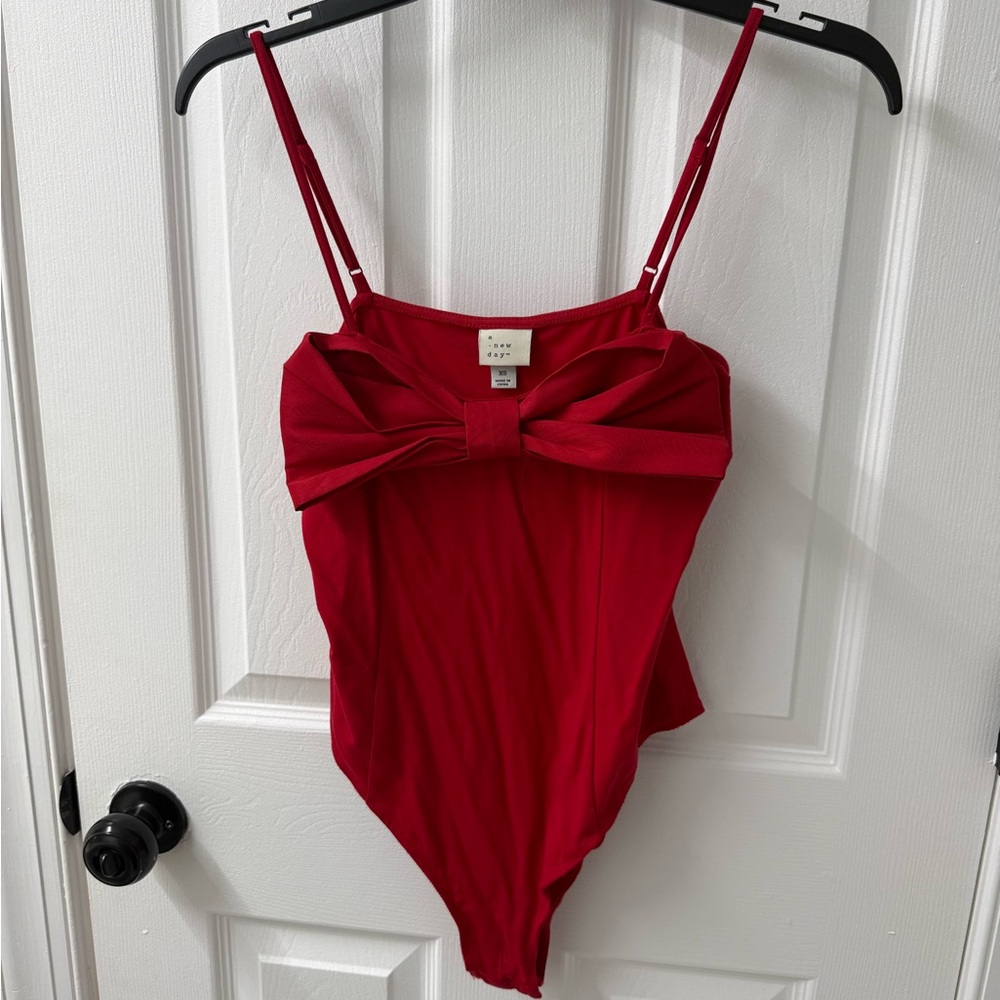 A New Day Women’s Bow Bodysuit NWT
